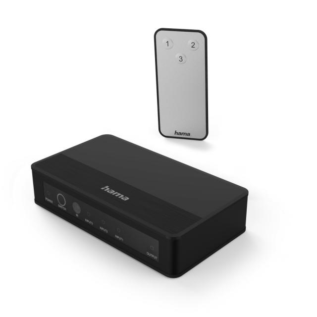 Hama 4K-HDMI™ Switch 3x1, 121770 