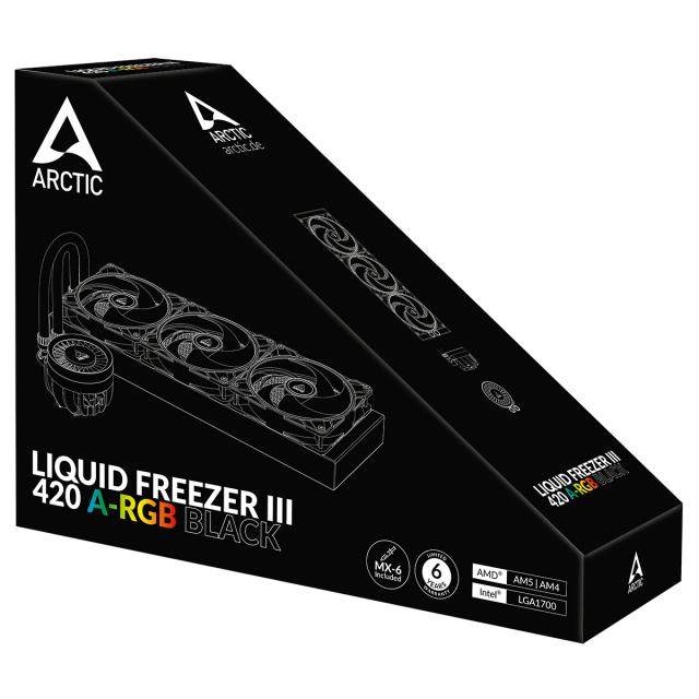 CPU Cooler Arctic Liquid Freezer III 420 Black A-RGB 