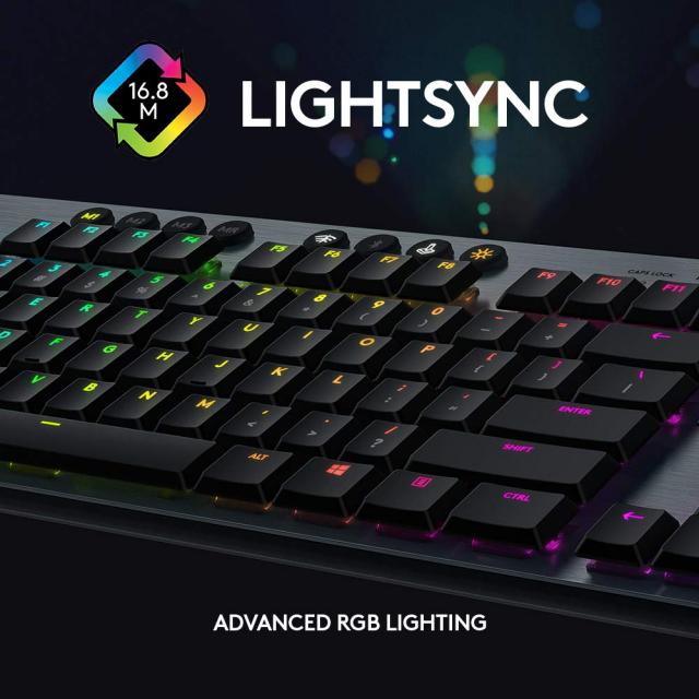 Геймърска механична клавиатура Logitech G815 Lightsync RGB, Tactile суичове 