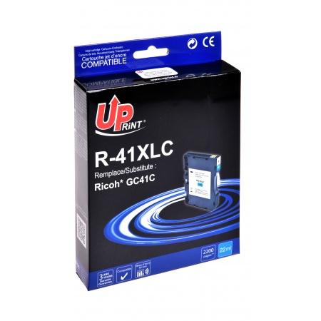 Gel ink UPRINT GC41M, RICOH, 336ml, 2500 copies, 405762, Cyan 