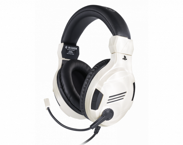 Gaming headset Nacon Bigben PS4 Official Headset V3 White, Microphone, White 