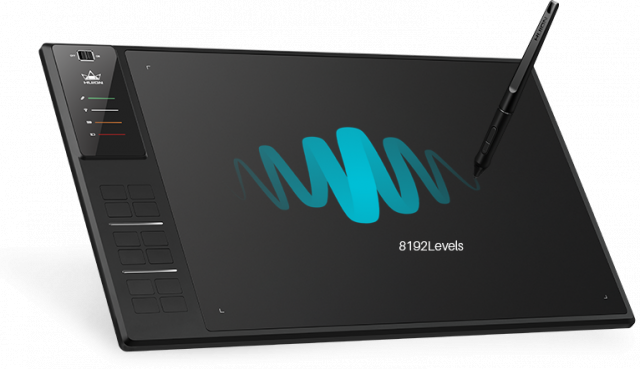 Graphic Tablet HUION Inspiroy WH1409 V2, WiFi 2.4Ghz 