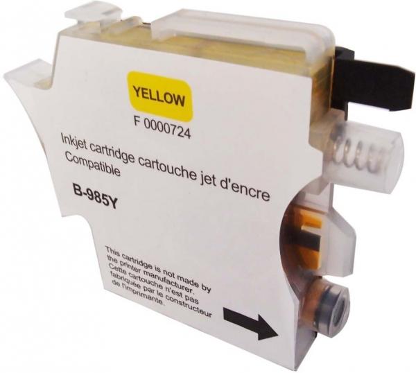 Ink cartridge UPRINT LC985, BROTHER, Yellow 