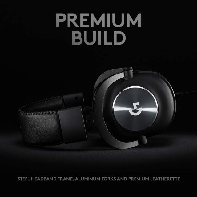 Bundle Gaming Earphone Logitech PRO X + Premium Headset Stand 