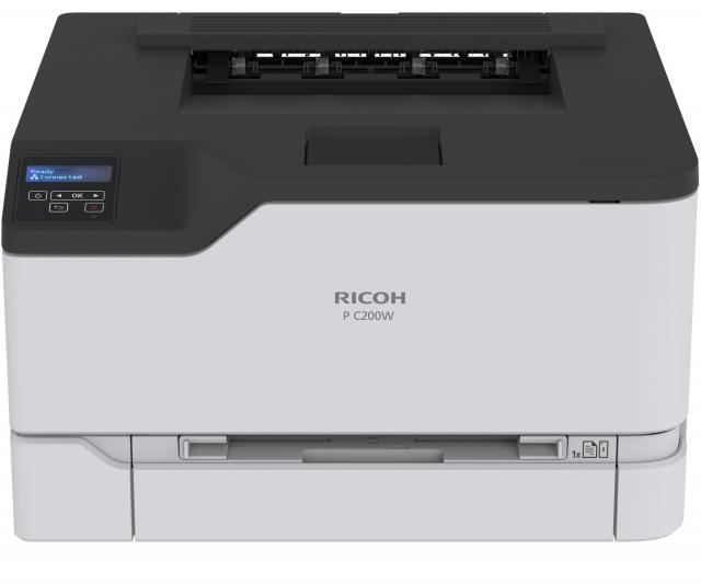 Лазерен принтер RICOH P C200W, Цветен, USB 2.0, LAN, WiFi, A4, 24 ppm, Разопакован 