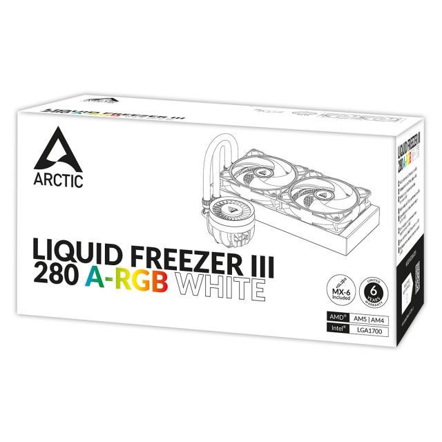 CPU Cooler Arctic Liquid Freezer III 280 White A-RGB 