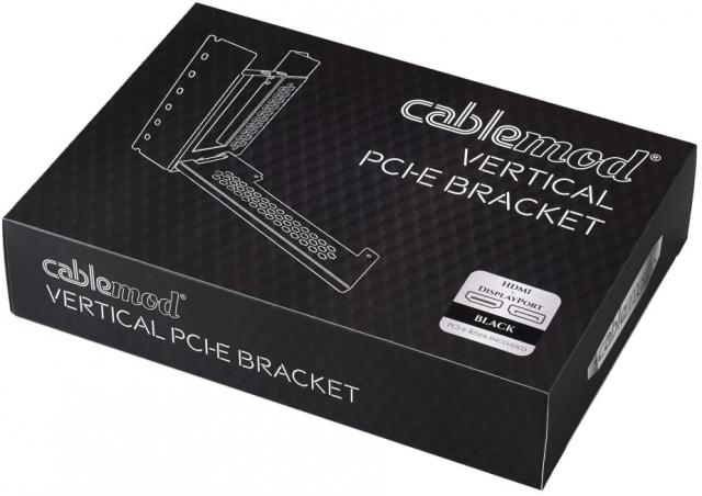 Универсален брекет и кабел за вертикален монтаж за видео карта CableMod PCIe x16, 1x DisplayPort, 1x HDMI кабел 