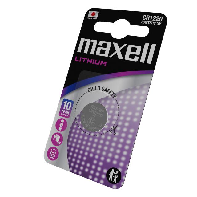 Lithium Button Battery MAXELL CR1220 3V 1pc. 