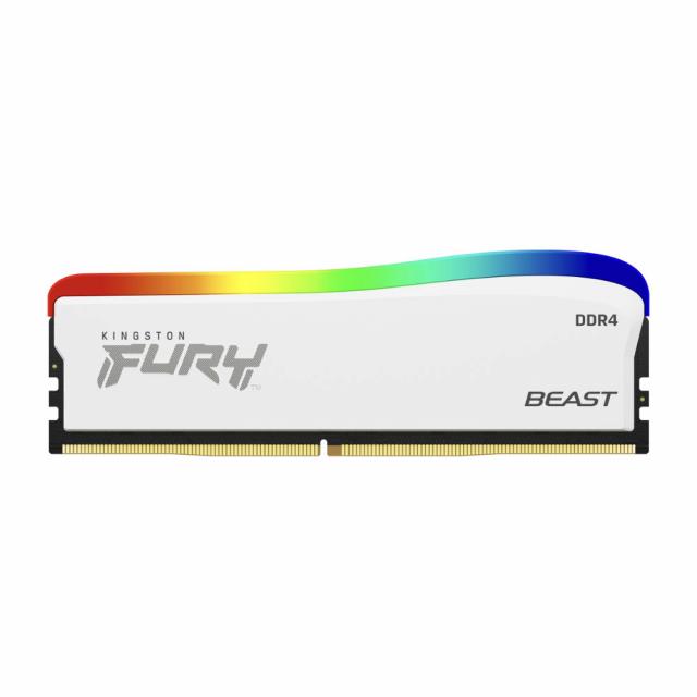 Памет Kingston FURY Beast White RGB 8GB DDR4 3200MHz KF432C16BWA/8 