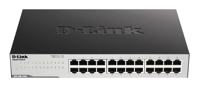 Суич D-Link GO-SW-24G/E, 24 портов 10/100/1000  