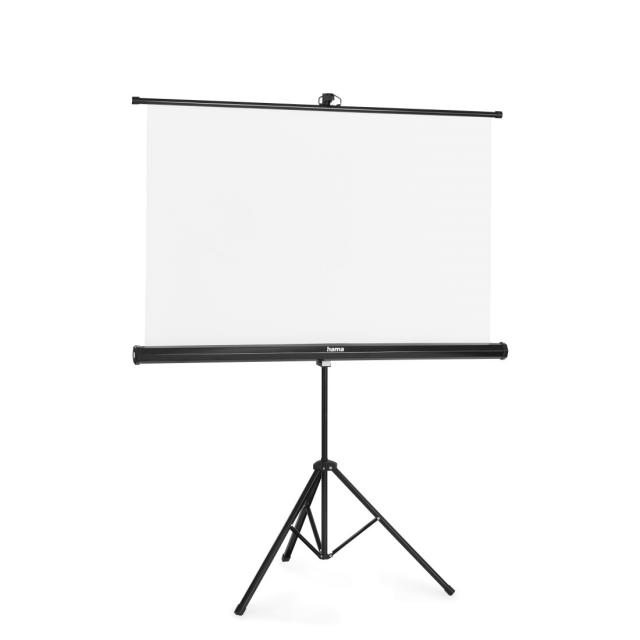 Hama Screen with tripod, 125 x 125 cm, 2-in-1, mobile set, 21575 