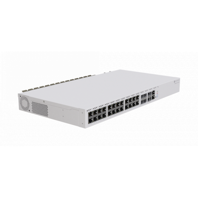 Суич Mikrotik CRS326-4C+20G+2Q+RM, 20x 2.5 Gigabit, 4x COMBO, 2x 40 Gigabit QSFP+ 