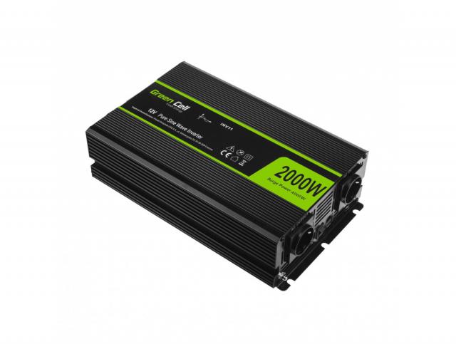 Inverter 12/220 V  DC/AC 2000W/4000W  Pure sine wave GREEN CELL 