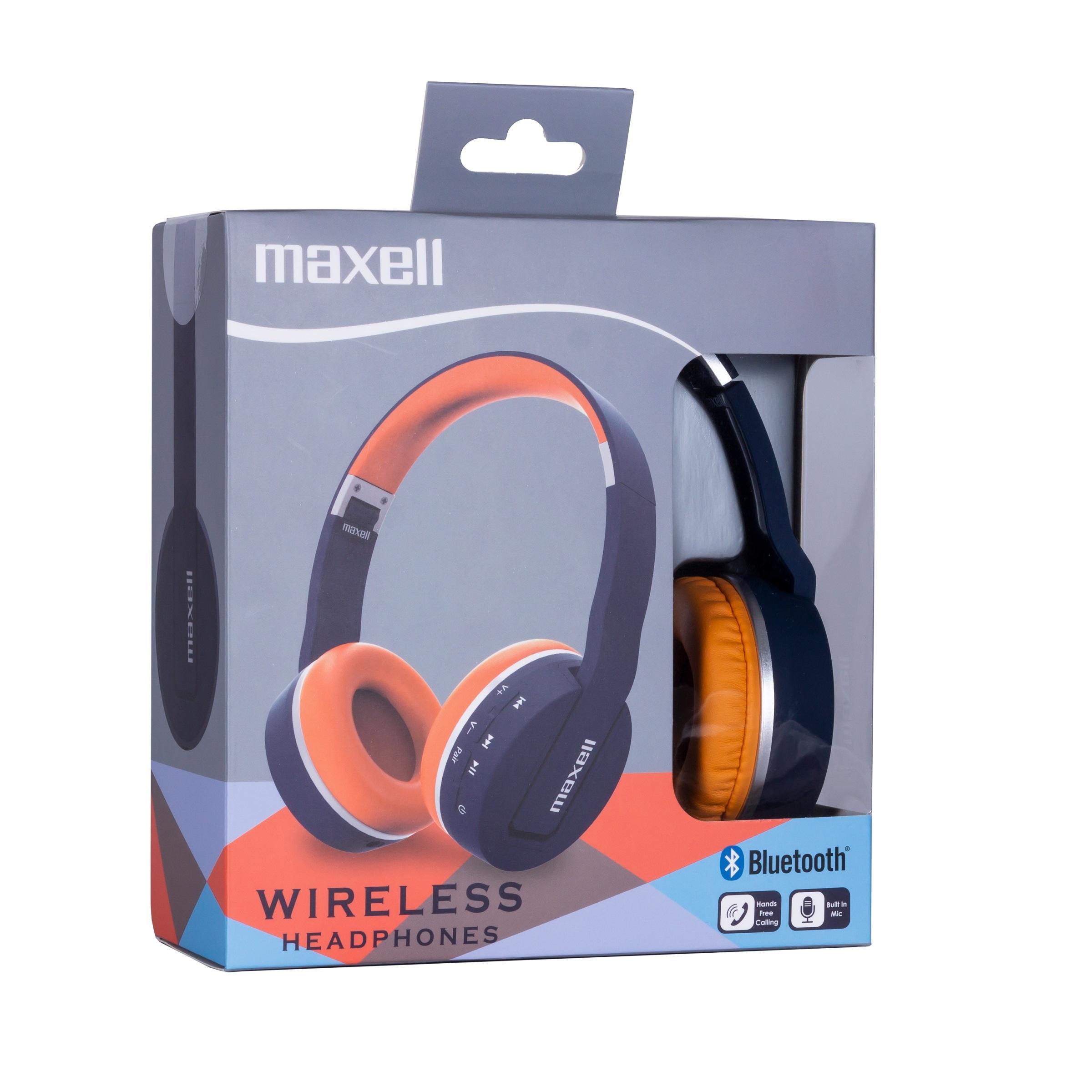 Bluetooth Headphones MAXELL BT800 HP Blue Orange