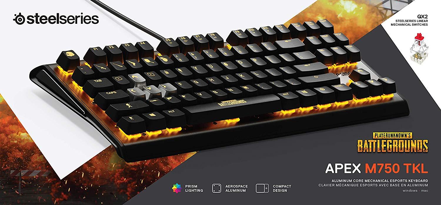 Mechanical Gaming Keyboard SteelSeries, Apex M750 TKL PUBG Edition