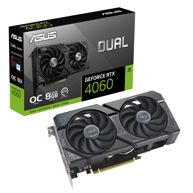 Graphic card ASUS DUAL GeForce RTX 4060 OC 8GB GDDR6 