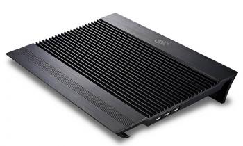 Охладител за лаптоп DeepCool N8 BLACK, 17", 2x140 mm, Черен