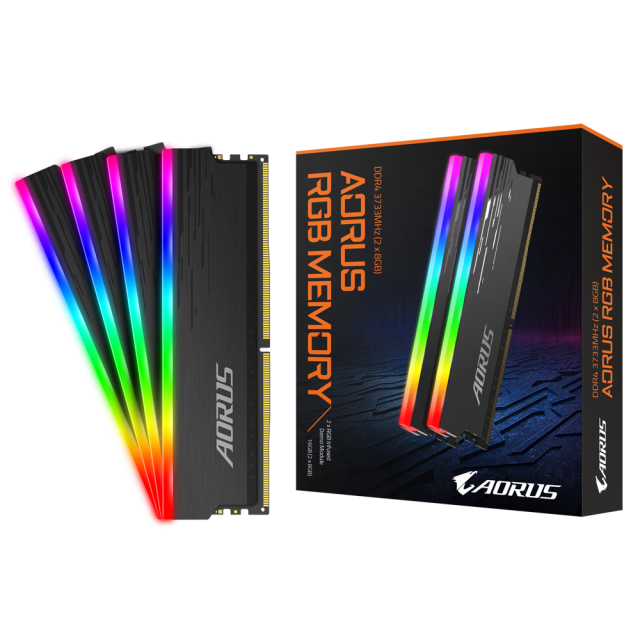 Памет Gigabyte AORUS RGB 16GB DDR4 (2x8GB) 3733MHz с Демо Кит 