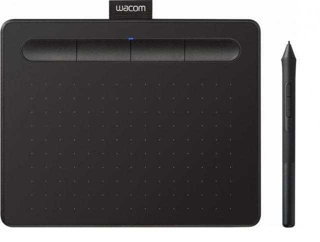 Графичен таблет Wacom Intuos S, Черен 