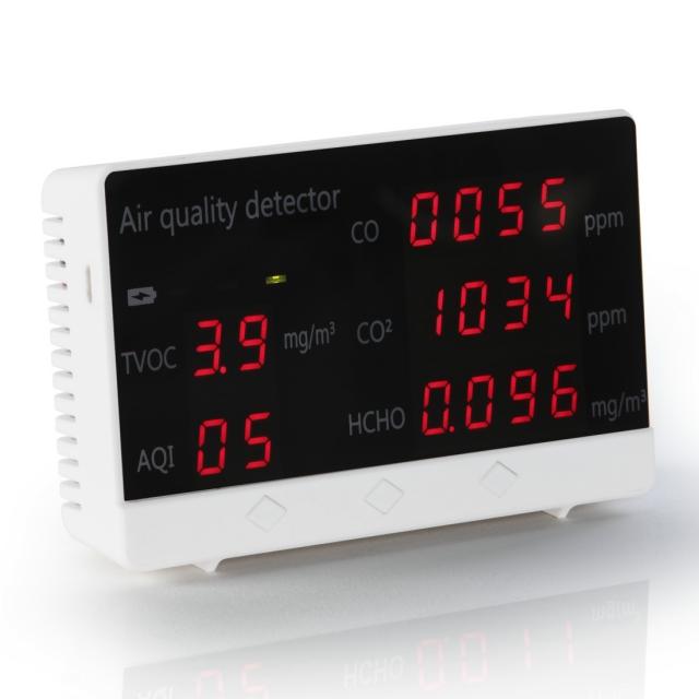 Hama Air quality detector incl. CO2, HCHO, TVOC measuring function 