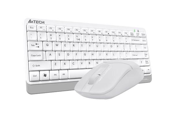 Комплект клавиатура и мишка A4TECH FG1112 Fstyler, Бял 