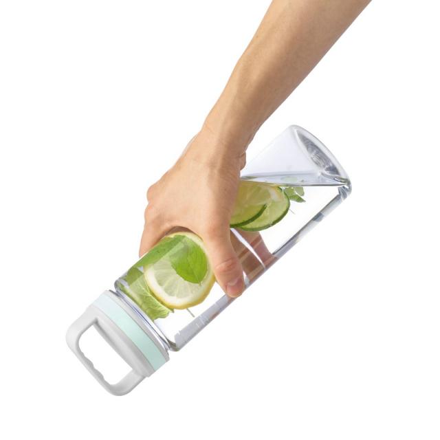 Xavax Drinking Bottle, 900ml, Leak-proof, Handle, Screw Cap, transparent 