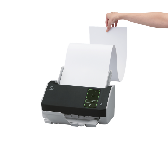 Документен скенер Ricoh Fi-8040, 40 ppm, 80 ipm, ADF 50 листа, 4.3" тъч, USB 3.2, LAN 