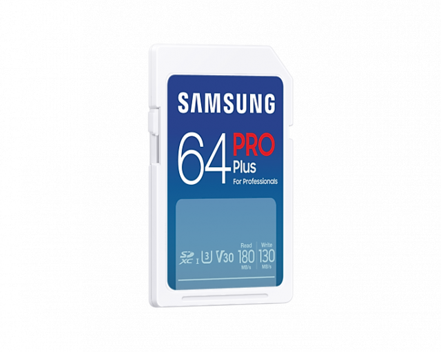 Memory card Samsung PRO Plus SD Card (2023), 64GB, White 