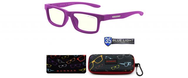 Blue light glasses for kids Gunnar Cruz Kids Small, Clear Natural, Magenta 