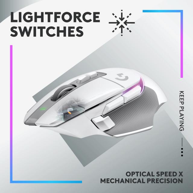 Gaming Mouse Logitech G502 X Plus White Lightsync RGB 
