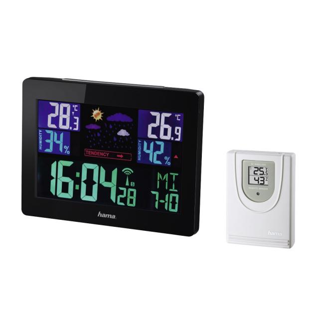 Hama "Color EWS-1400" Weather Station, black 