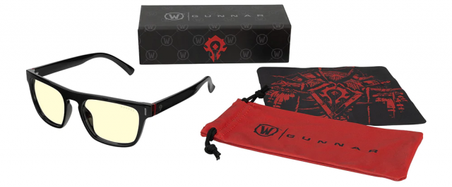 Комплект GUNNAR x World of Warcraft Horde Edition Onyx - Amber - Очила + калъф 