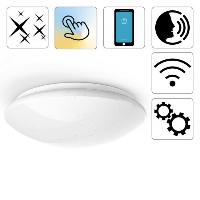 Hama "Glitter" WLAN LED Ceiling Light, Ø 30 cm, 176604 