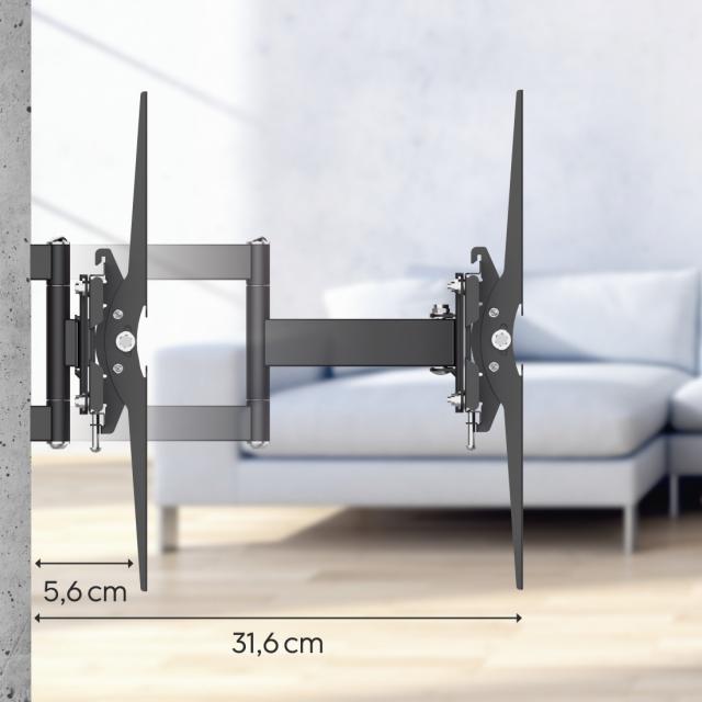 Стенна стойка за TV, Fullmotion, 122 cm (48"), 220822 