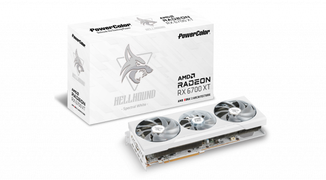 Видеокарта PowerColor Hellhound Spectral White AMD Radeon RX 6700