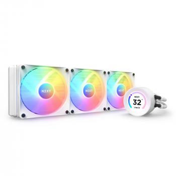 Охладител за процесор NZXT Kraken Elite 360 RGB White, LCD Display