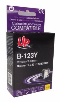 Ink cartridge UPRINT LC121/123/127 BROTHER, Yellow