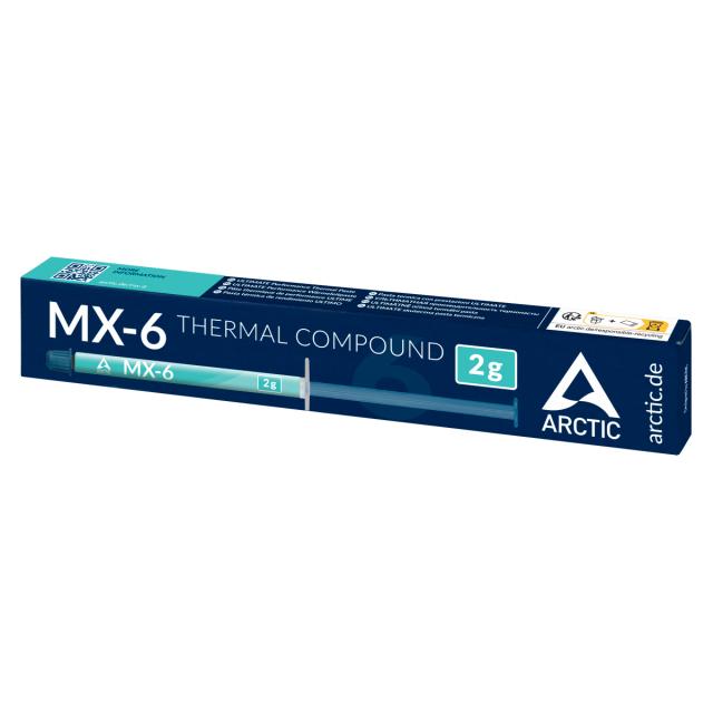 Термо паста ARCTIC MX-6, 2g, Сив 