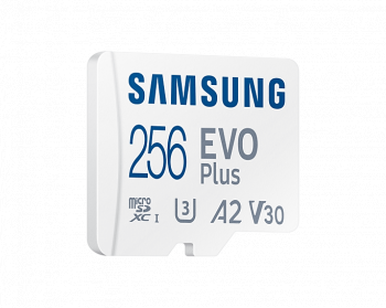 Карта памет Samsung EVO Plus, microSDXC, UHS-I, 256GB, Адаптер