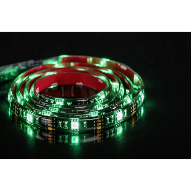 Hama USB LED Light Strip with Integrated Control Unit, RGB, 1 m, 12 Pcs. in Disp 