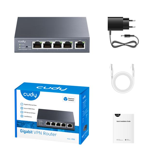 Рутер Cudy R700, Gigabit Multi-WAN, VPN 