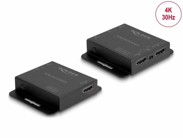 HDMI Extender (усилвател) DeLock, Усилва HDMI сигнал до 40/70 м по UTP кабел 