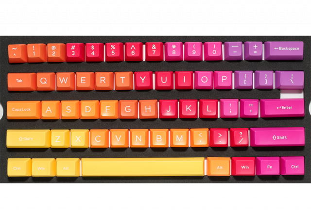 Ducky Afterglow 108-Keycap Set ABS Double-Shot US Layout 