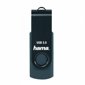 USB памет HAMA Rotate, 256GB,USB 3.0  90 MB/s, Петролно синьо