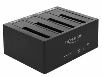Delock SuperSpeed USB 5 Gbps Docking Station for 4 x SATA HDD / SSD with Clone Function