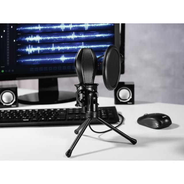 Настолен микрофон HAMA MIC-USB Stream, 139907  