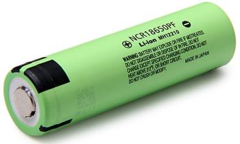 Rechargeable Battery PANASONIC 18650 NCR18650PF, 2900mAh, Li-ion