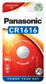 Lithium Button Battery PANASONIC CR1616 3V 1pc./1pc./