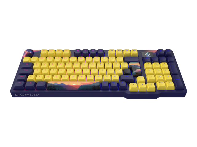 Gaming Mechanical Keyboard Dark Project 98A Sunset RGB  - G3MS Sapphire Switches, PBT 