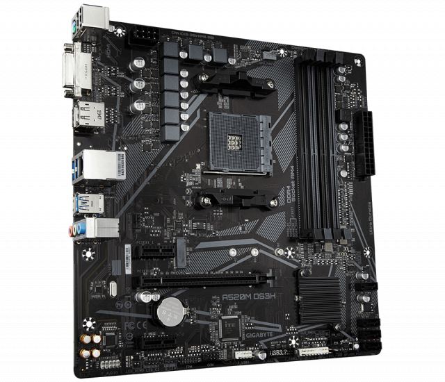 Дънна платка GIGABYTE A520M-DS3H V2, Socket AM4 